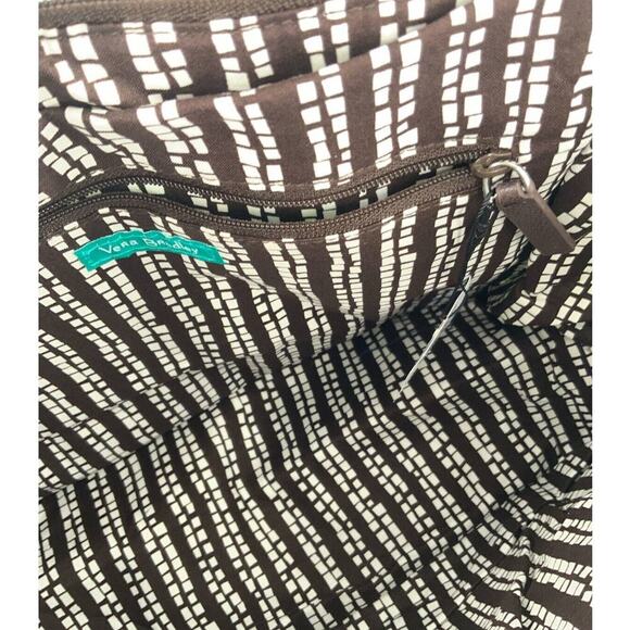 Vera Bradley Rain Forest Hadley Satchel Signature Cotton Multicolor Zip Bag New - Picture 8 of 11